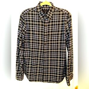CLUB MONACO Men’s Plaid Casual Button Down